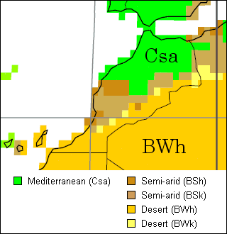 Morocco Climate Map