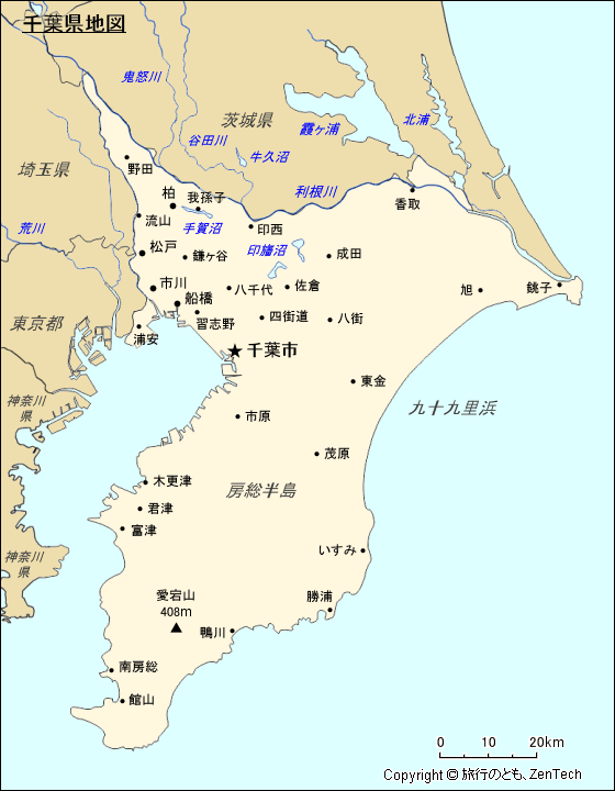 千葉県地図