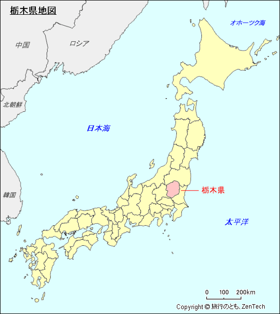 栃木県地図