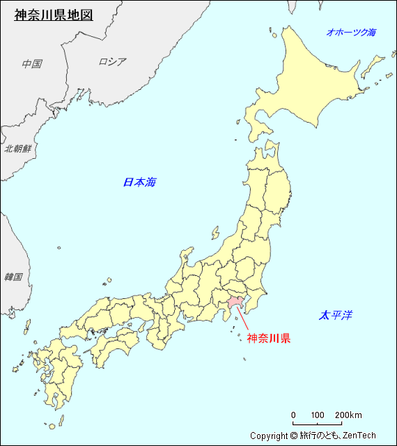 神奈川県地図