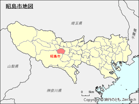 東京都昭島市地図