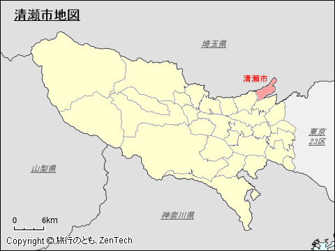 清瀬市地図