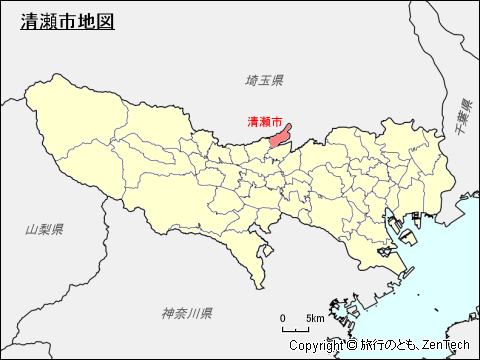 東京都清瀬市地図