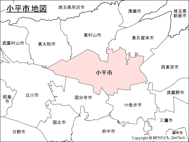 小平市地図