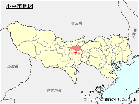 東京都小平市地図