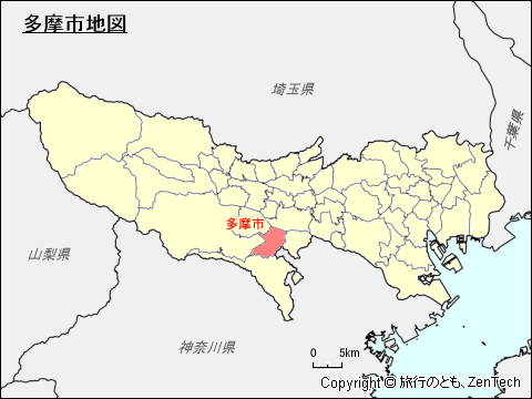 東京都多摩市地図
