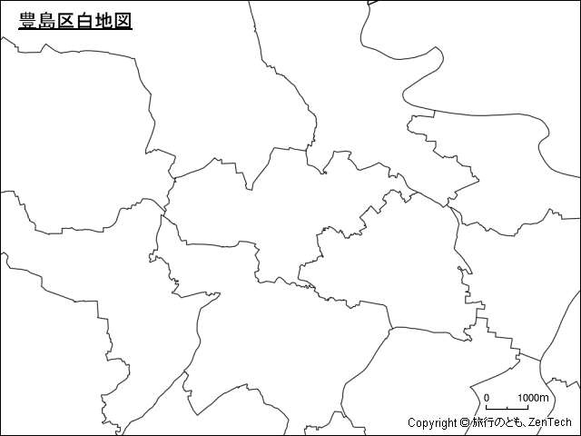 豊島区白地図