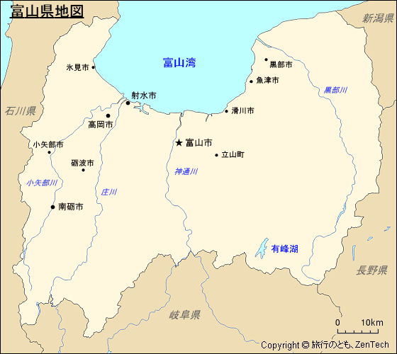 富山県地図