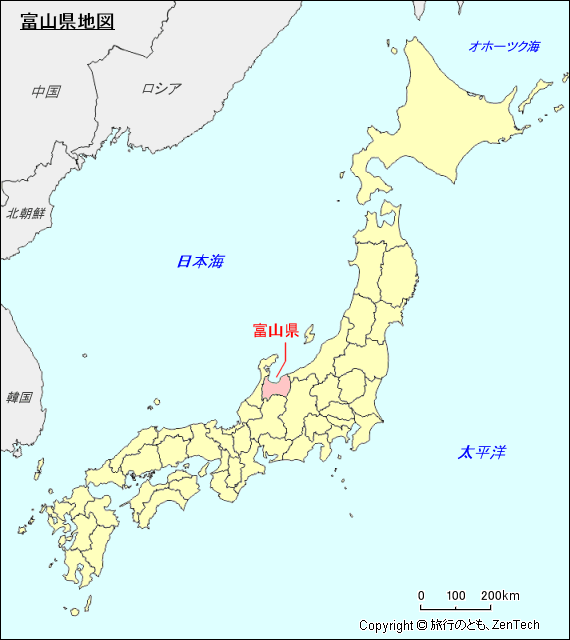 富山県地図