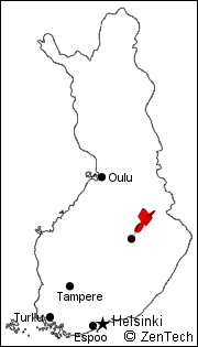 クオピオ地図