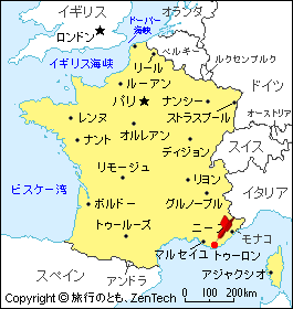 トゥーロン地図