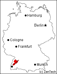 フライブルク地図