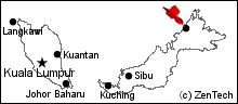 コタキナバル地図