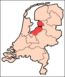 オランダ フレヴォラント州地図