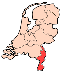 オランダ リンブルフ州地図