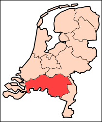 オランダ 北ブラバント州地図