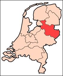 オランダ オーファーアイセル州地図