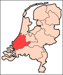 オランダ 南ホラント州地図