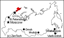 ムルマンスク地図