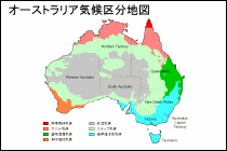 オーストラリア気候地図