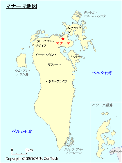 マナーマ地図