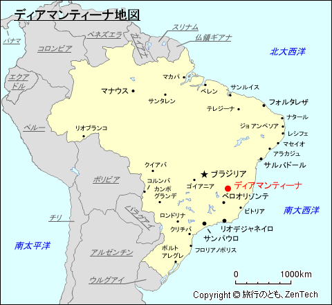 ディアマンティーナ地図