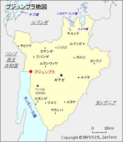 ブジュンブラ地図