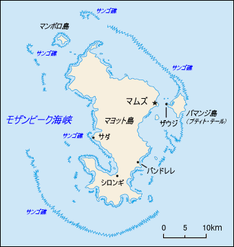 マヨット島地図