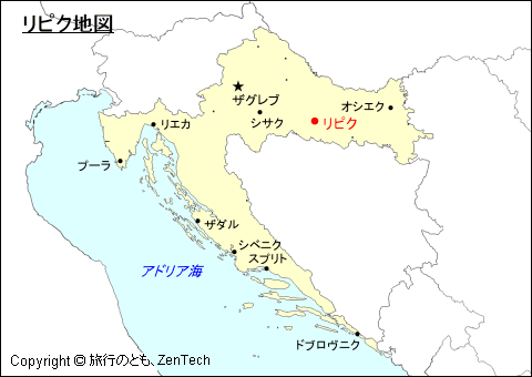 クロアチアにおけるリピク地図