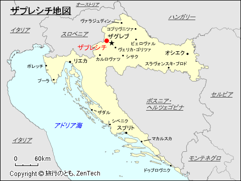 ザプレシチ地図