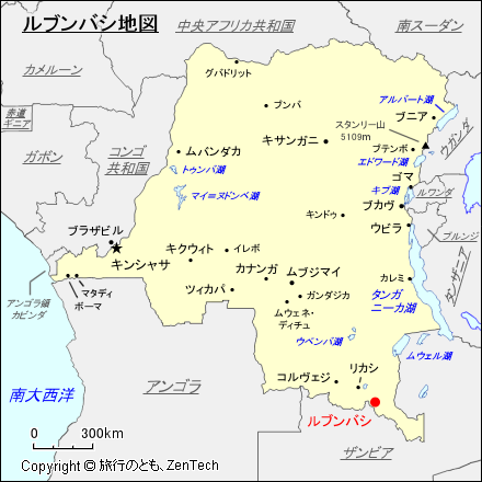 ルブンバシ地図