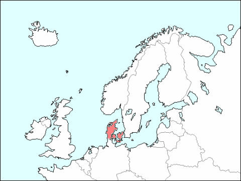 北ヨーロッパにおけるデンマークの位置