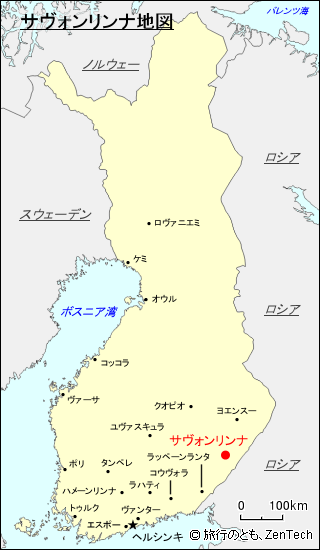 サヴォンリンナ地図