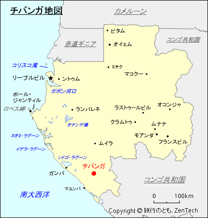 チバンガ地図