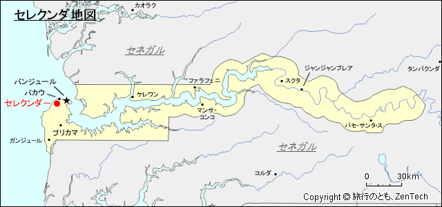 セレクンダ地図