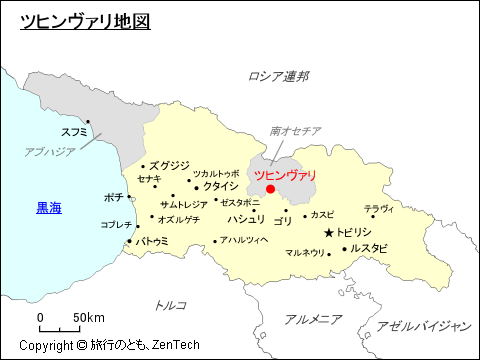 ツヒンヴァリ地図