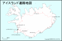 アイスランド道路地図