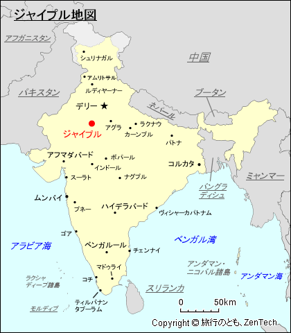 ジャイプル地図