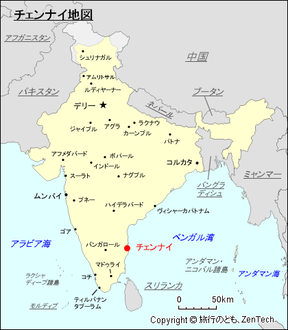 チェンナイ地図