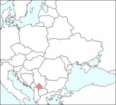 東ヨーロッパにおけるコソボの位置