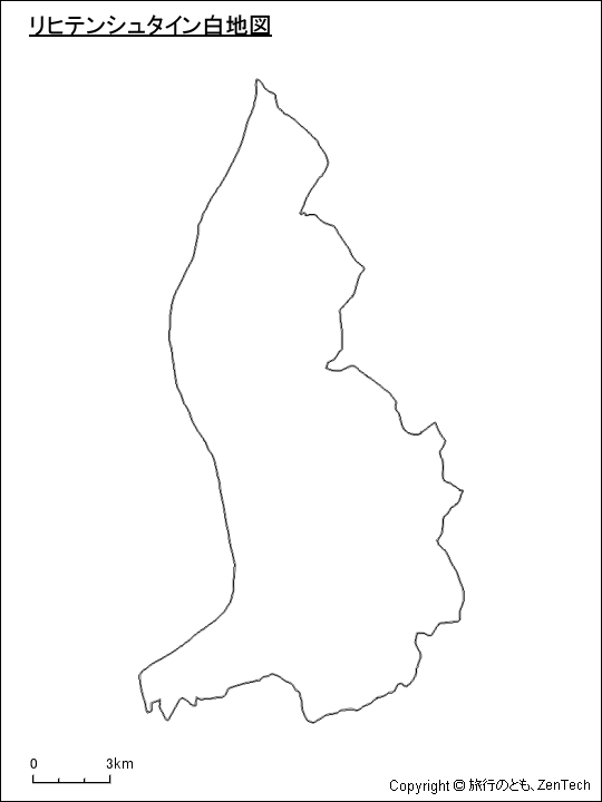 リヒテンシュタイン白地図