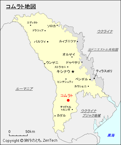 コムラト地図