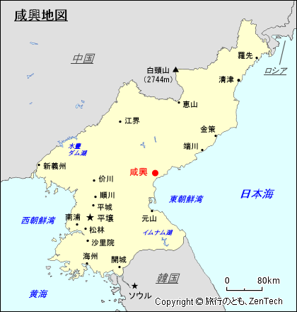 咸興地図