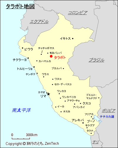タラポト地図