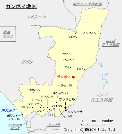 ガンボマ地図