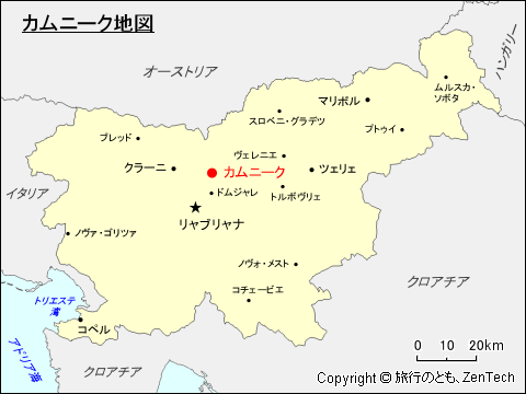 カムニーク地図