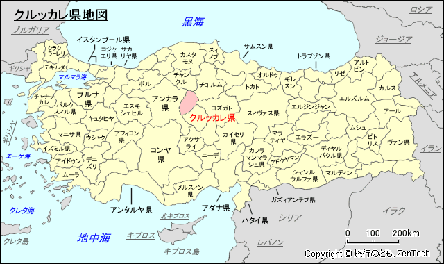 クルッカレ県地図