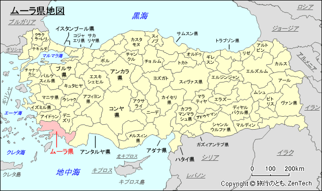 ムーラ県地図