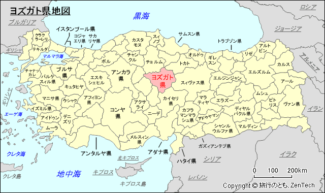 ヨズガト県地図