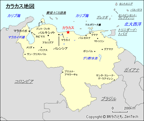 カラカス地図